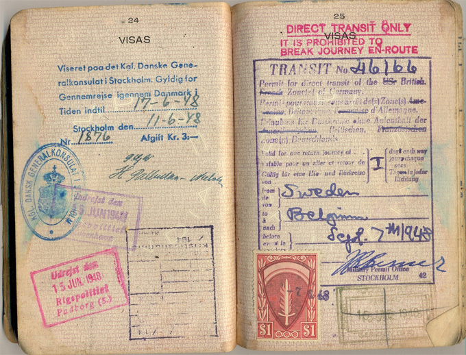 Passport pages 24-25