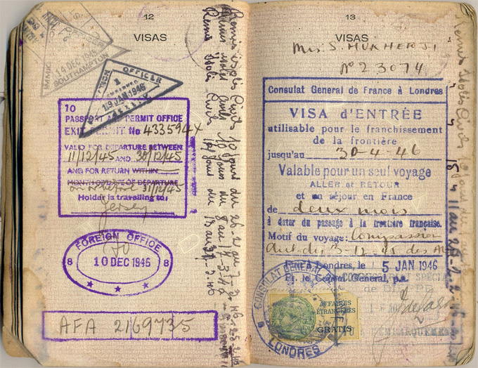 Passport pages 12-13